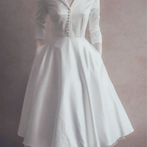 Victorian White Day Gown