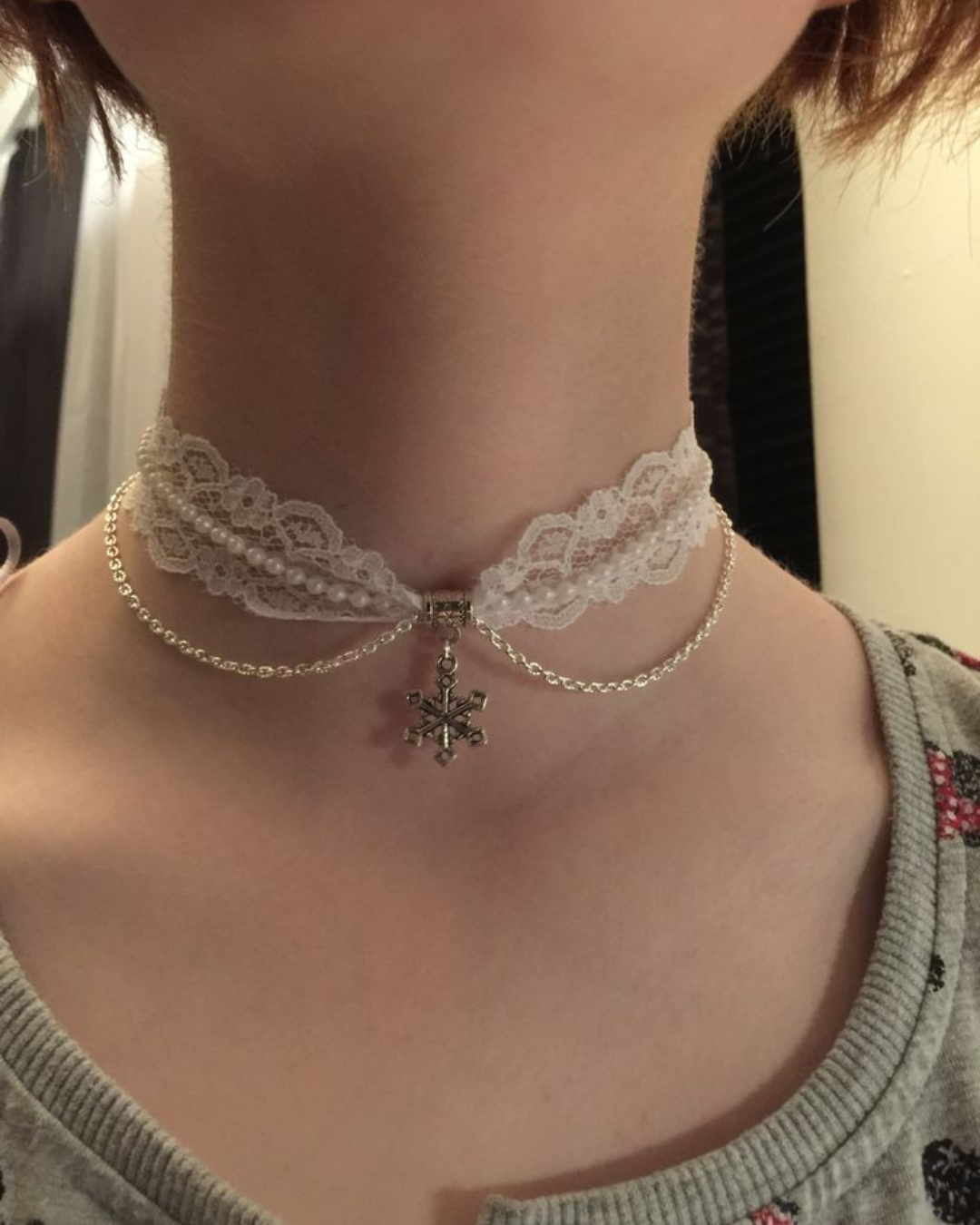 Pearl Lace Choker